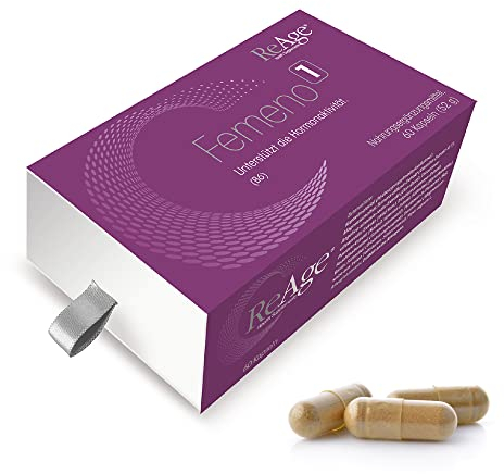 FEMENO 1 für Frauen | Hochwertiges Östrogen Supplement für Hormonhaushalt | Unterstützung vor & während MENOPAUSE | Östrogenproduktion fördern | 60 Kapseln von ReAge | Hormonstoffwechsel