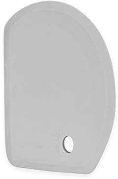 Lazymi Flessibile Raschietto per Pasta in Silicone, Grande (15,2×10,9 cm) Raschietto per Pasticceria Multiuso Antiaderente, Raschietto per Ciotole Spatola per Pane, Pasta Madre, Pizza (Grigio)