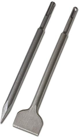 WERHE ® Profi SDS Plus Chisel Pointed Chisel Set Pointed Chisel Set Set 2 pcs 18, 50 x 600mm