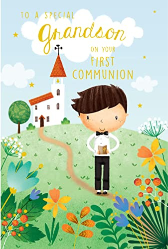 To A Special Grandson On Your First Holy Communion Card Lovely Verse