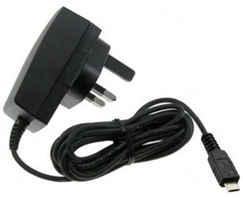 Mr Gadget's Solutions Micro USB Mains Wall Plug Charger Cable Lead Wire Compatible With Huawei Y6, 1.5M Long
