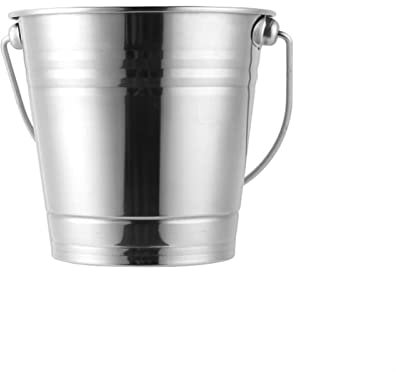 caihuashopping Eiseimer Kreative Mode EIS Eimer, Edelstahl EIS Eimer Wein Bier Champagner Eiswürfel Eimer for Heimstange Kühle Bier und Wein Eiskübel Sektkühler
