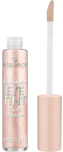 essence luminous EYE TINT liquid shadow eyshadow Nr. 02 hållbar (6ml) | Långvarig, Skimrande finish, Flytande textur, Flytande ögonskugga
