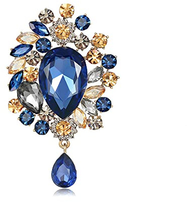 Oenothera Broche à pendentif, Broche Forme Fleur, Broche de mode pour femmes, pour femme broche de mariage pour mariage/fête/bouquet de fleurs