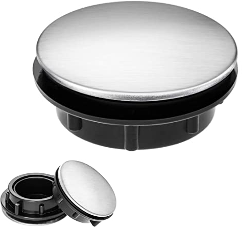 1pcs Sink Hole Cover,Stainless Steel Sink Tap Hole Cover Kitchen Faucet Hole Cover,Kitchen Faucet Tap Hole Stopper,Sink Overflow Covers Sink Accessories for Bathroom Kitchen,Suitable for 28-38mm