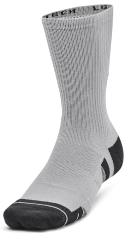 Under Armour Ua Performance Tech 3pk Crew, Calcetines Unisex adulto, Mod Gray, L-XL