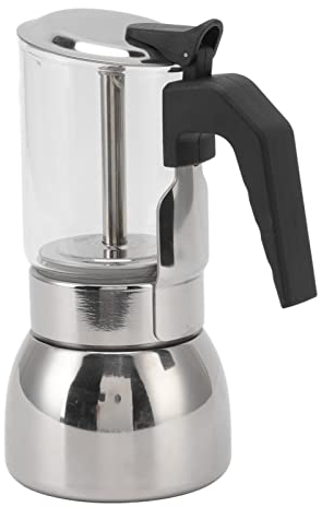 Caffettiera Portatile, Moka in Acciaio Inossidabile, Caffettiera Resistente al Calore Per La Cucina di Casa, Regalo Per Gli Amanti del Caffè(200ml)