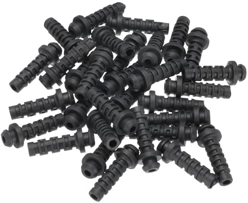 sourcing map 30pcs 3mm Strain Relief Cord Connector Cable Bushing Boot Sleeve for Electric Cable Cord Insulation Protection