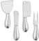 CPSYTE Juego de 4 espátulas para Queso, Tenedores para Queso, espátulas para Queso, cortadores Queso con Agujeros, Cuchillos para Mantequilla, Cuchillos pequeños para Queso de Acero Inoxidable