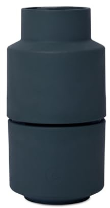 Crushgrind Billund Gewürzmühle mit Keramikmahlwerk Dunkelblau | Salz und Peffermühle mit verstellbarem Mahlgrad für grobes Salz | Kräutermühle aus hochwertigen, nachhaltigen Materialien (Blueberry)