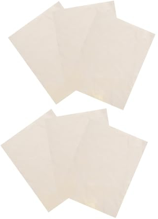 LALAFINA Pottery Tool 6 Sheets with Soft Hand Feeling Chamois Cloth Beige and Absorbent Material for Clay Rim Smoothing and Pottery Craft DIY