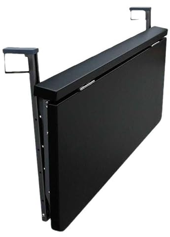 Klappbarer Hängetisch für den Balkon, klappbarer Beistelltisch für den Außenbereich, Hängetisch für das Balkongeländer, klappbarer Balkondecktisch, hängender Balkontisch, verstellbare wandmontierte Be
