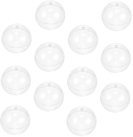 Cabilock 12St Transparente Deko-Hängekugeln Dekorationskugeln zum Aufhängen Festliche Dekoration für Weihnachten weihnachtshandwerk selber Machen Christbaumkugel Weihnachtsbaumschmuck p.s