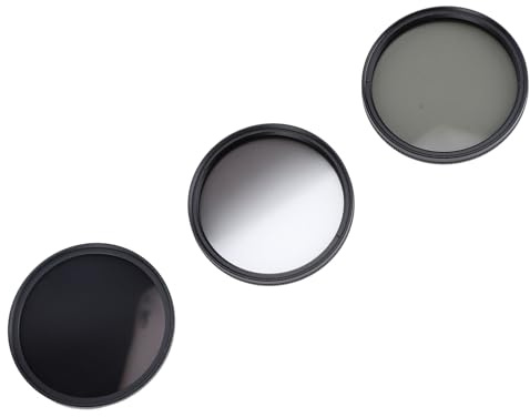 Kit Filtro Fotocamera ND8 CPL GND Set Rivestimento in Lega di Alluminio Ad Alta Definizione per la Fotografia (62 mm)