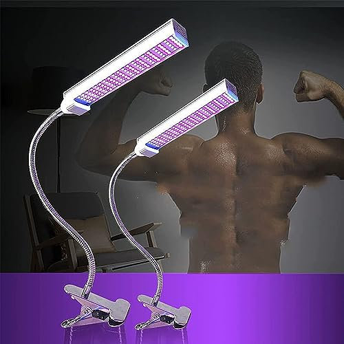 LTEJUMQ Lámpara De Bronceado, Luces de Bronceado Portátiles Y Plegables, 60 * 30 cm, Lámpara de Bronceado de Escritorio para el Hogar, luz de Bronceado de Piel para el Cuerpo y Rostro