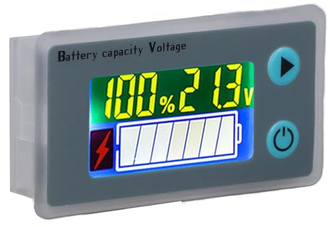 Digital Battery Voltage Tester LCD Display Meter for 3–15S Li-ion & Batteries with Backlit Screen Auto-Ranging