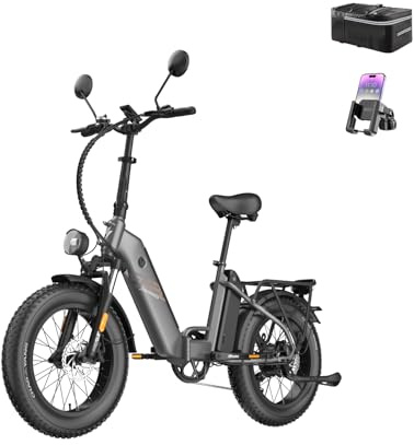 Fafrees FF20 Polar Fatbike E-Bike für Herren & Damen | 20 Zoll Klapprad | 48V 12Ah*2 Akku | 65N.m Motor, 150kg Tragfähigkeit | 170KM Reichweite