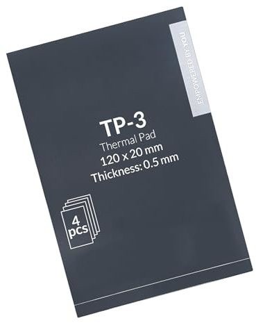 YUNNIAN Pad Thermique À Haute Conductivité 120x20 Mm Entrettes Remplissage pour Les Consoles Électroniques Conductrices