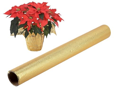 Involucri per vasi di fiori – Carta da regalo impermeabile da 9,1 m, pellicola floreale impermeabile per vasi di piante – per Natale, compleanno, matrimonio, spedizione, imballaggio, artigianato
