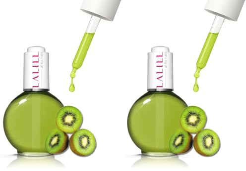 LALILL Aceite de Cutículas 75ml - Kiwi Vegano - Tratamiento Nutritivo para Uñas y Cutículas - SPA Manicura Vegana - Con Pipeta - Para Uso Doméstico y Profesional (Paquete de 2)