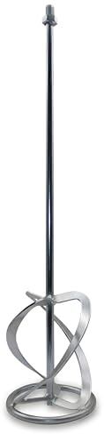 DEWEPRO Mörtelrührer 135mm x 600mm – Rührkorb für Mörtel & Kleber – M14 Gewindeaufnahme – Verzinkter Stahl Rührer mit Rundschaft 12,5mm – Mischquirl für Bohrmaschine
