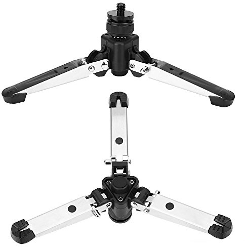 EBTOOLS Treppiede per fotocamera monopiedi in alluminio Base per treppiede supporto universale monopiede mini treppiede fotocamera professionale fotografico treppiedi con vite da 3/8 di pollice