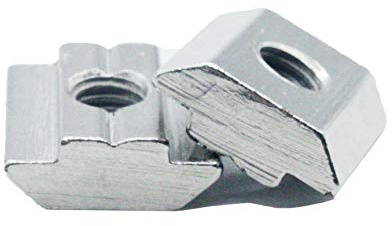 Lot de 50 pierres à rainurer en acier lourd de type B - Rainure 6 mm - Diamètre du filetage M5