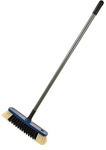 SIDCO Zimmerbesen mit Teleskopstiel Besen Kehrbesen Saalbesen Haushaltsbesen BLAU