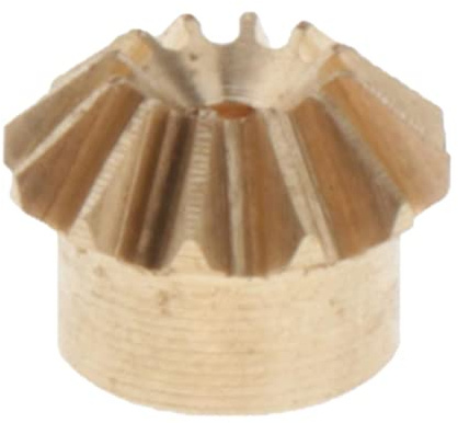 0.4 Modulus Brass Bevel Gear 12 , 1mm Inner Hole Dia. 3mm Height