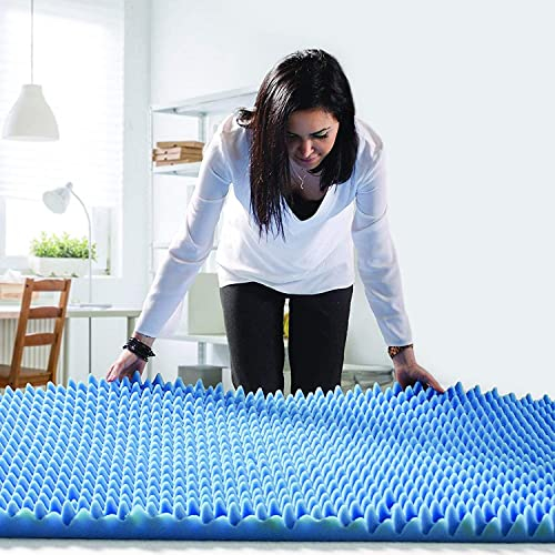 DMI Foam Mattress Topper, Egg Crate Foam Pad, Mattress Pad and Bed Topper for Support, Air Circulation, Pressure Relief and Weight Distribution, Hospital Size Mattress, 33 x 72 x 4
