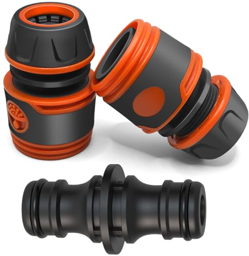 Extension rapide du tuyau, Kit de réparation de tuyau d'arrosage - pour raccorder 13 mm (1/2), pour un raccordement facile et rapide ou un tuyau de