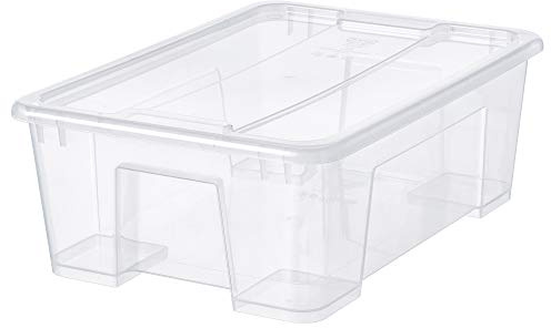 Generisch SAMLA Box mit Deckel, 39x28x14cm/11L, transparent