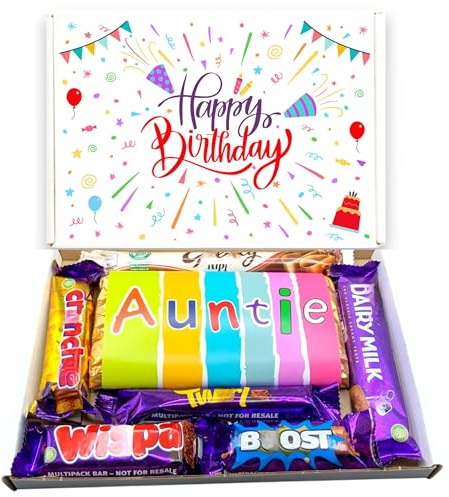 Auntie Birthday Chocolate Hamper - for Auntie - Happy Birthday Auntie - Gift for Her - Present for Auntie - Letterbox Gift Hamper