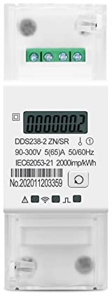 Smart Energy Monitor Switch Meter 65A DIN RAIL Ein -Phase -Multi -Funktion -Energie -Messgerät kWh Modbus-rut Watt -Stunden -Meter -Fernbedienung AN AUS Hochpräzise Echtzeitüberwachung
