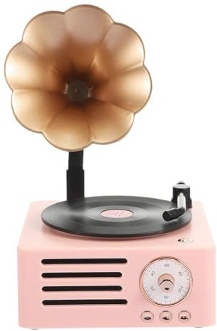 Gramophone L9m7 Haut-parleur Bluetooth Prise Carte de Chargement Stéréo Rétro Vintage Portable