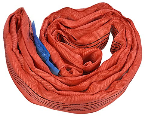 Eslinga de elevación Redonda 5T, Correas de Correas de grúa de Bucle sin Fin PES, Ancho 75 mm, 5 Metros, cinturón de elevación Resistente, Equipo de elevación (5m) 16.40ft