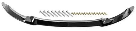 Front Spoiler Lippe Für F80 Für M3 Für M4 F82 F83 2015-2020 CS Stil Splitter Diffusor Spoiler Auto Zubehör Carbon Faser Look Frontschürze Lippe Auto-Frontspoiler(Glossy Black)