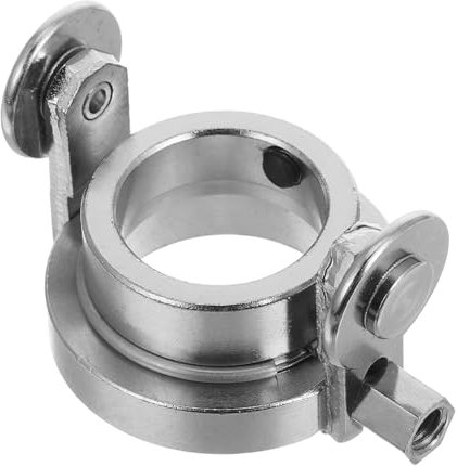 BELLIFFY Scrollrad plasmaschneider zubehör Rollenführungsbefestigung Startanleitung für Plasmaschneider Rollenführungsrad für Plasmaschneider Kreisschneideaufsatz Rostfreier Stahl Silver