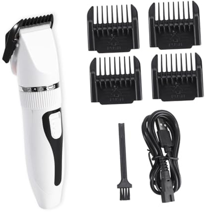GRIRIW Cortadora De Pelo Recargable Para Mascotas Deslanador Silencioso Para Perros y Gatos Para Difíciles Como Orejas y Patas Cuchilla De Afeitar Para Cuidado De Mascotas