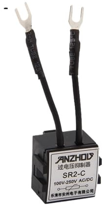 qudkdhs Contactor eléctrico de CC, 1 Unidad, supresor de sobretensiones SR2-C, contactor de CA, extintor de Arco electrónico de absorción de Resistencia-capacitancia RC (SR2-C-100-250 V CA/CC)