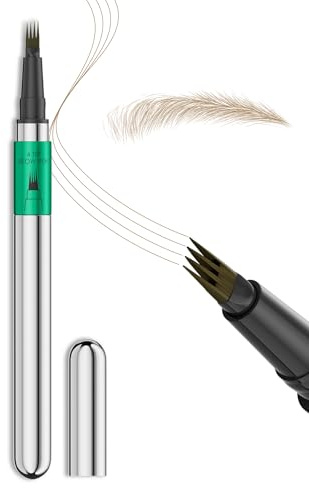 Lápiz de Cejas Waterproof, Lápiz de Precisión para Cejas 3D, Efecto Microblading Natural, Larga Duración hasta 12H, Fácil de Usar, Cruelty-Free y Vegano (01 Blonde)