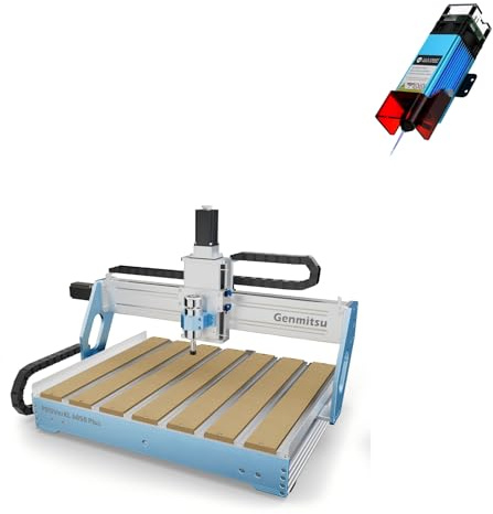 Machine CNC Genmitsu PROVerXL 6050 Plus+ Module Laser FAC 5,5 W, fraisage 3 Axes CNC, Table Hybride, Zone de Travail 600 x 500 x 115 mm