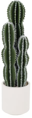 Artificial Cactus in Pot 84 x 22 cm, Artificial Plant Cactus with Stone, Decorative Desert Cacti, Plastic Succulents Plants for Office, Living Room, Home Decoration