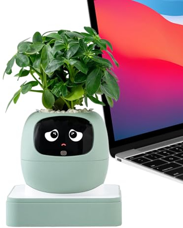 Växtrobot – intelligent planterare med flera uttryck, köttätande växtkruka – för inomhus hemmakontor vardagsrum sovrum balkong uteplats nybörjare födelsedag alla hjärtans dag mors dag