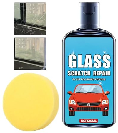 Windschutzscheibe Kratzer Entferner, 120ml Fenster Kratzer Politur, Fahrzeugglas Reparatur Politur, Für Garage Auto Wohnmobil LKW Haushalt
