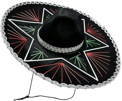 Sombrero Tradicional de Mariachi Un Accesorio para Cabeza de Vestuario | El Sombrero de Mariachi para Actuaciones en Escenario, Carnavales, Festivales, y Desfiles