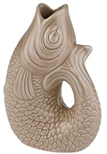 Gift Company - Monsieur Carafon - Vase/Blumenvase - Steingut - Sand - XS - 8,5 x 5,5 x 12,50 cm - 0,2 Liter