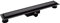 VBChome Duschrinne Schwarz 50cm Edelstahl doppelseitige Ablauf Bodenablauf Selbstreinigender Siphon mit Geruchsstop für Badezimmer Duschablauf sehr flach Komplettset