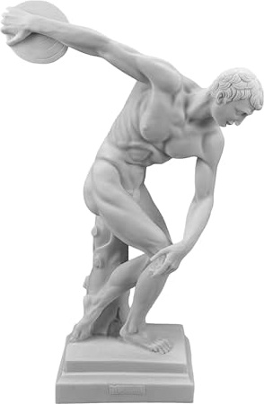 Discobolus Discus Thrower - Escultura romana griega de atleta masculino