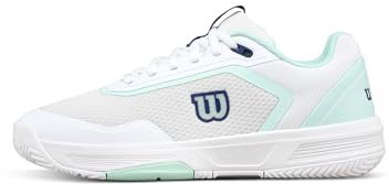 WILSON COURTGLIDE Women's Tennis Shoe - White/Bay/Skipper Blue, Size 7.5 US